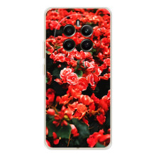 Чохли з квітами для RealMe 12 (VPrint) (Квіти червоні)