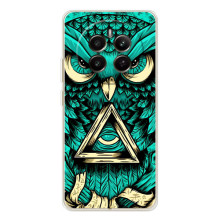 Чохли з принтом СОВИ для RealMe 12 (Зелена сова)