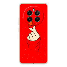 Чохол (Знак сердечка) для RealMe 12 (Сердечко на червоному)