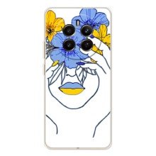 Чохол на RealMe 12 (Український дизайн) (Українка на всю голову)