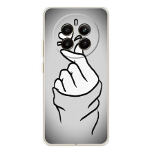 Чохол з принтом для RealMe 12 (AlphaPrint - Знак сердечка) (Значок Love)