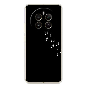 Чохол з картинками на чорному фоні для RealMe 12 – Ноти