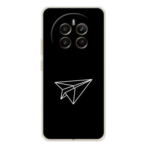 Чохол з картинками на чорному фоні для RealMe 12 – Літак