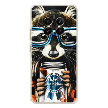 Чохол з принтом для РеаlMe 12 - (Прикольні) (AlphaPrint) (Єнот з банкою)