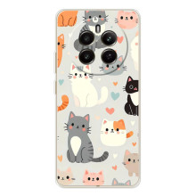 Чохол з малюнком кіт на RealMe 12 (Колаж котів)
