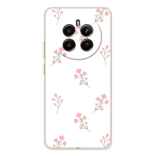 Чохол з квітковим принтом на РеаlMe 12 (Рожеві квіти)