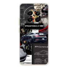 Чехол с авто Порше для RealMe 12 – Коллаж Порше