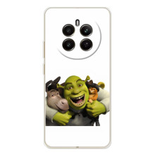 Друкований чохол з принтом Шрек для RealMe 12 – Шрек осел і кіт