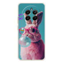 Чохол з принтом стильні тварини для РеаlMe 12 (Кролик в окулярах)