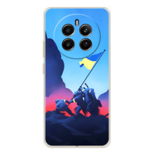 Чехол с украинским воином на RealMe 12 (Украинский прапор)