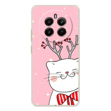 Новорічні Чохли для РеаlMe 12 (VPrint) (Зимовий кіт)