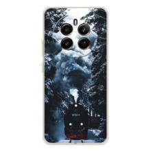 Новорічні, Святкові Чохли для RealMe 12 - 2024 год (Зимовий потяг)