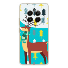 Силіконовий бампер з картинкою звірів для RealMe 12 (Олень із шарфом)