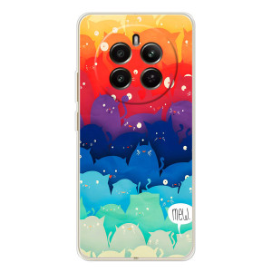 Силиконовый чехол с котиком для RealMe 12 – Mew