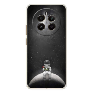 Силиконовый Чехол с принтом "Космонавты" на RealMe 12 – Космонавт романтик