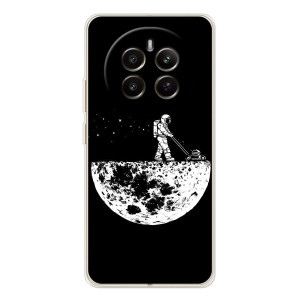Силиконовый Чехол с принтом "Космонавты" на RealMe 12 – Космонавт