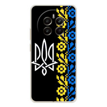 Силіконовый Чохол на RealMe 12 (Герб и вишиванка)