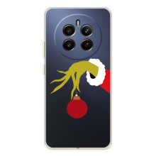 Зимні Чохли для РеаlMe 12 - прозорий фон – Грінч з іграшкою