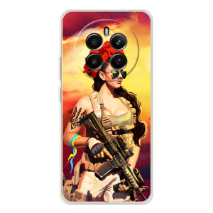 ЗСУ Чехлы (TPU) для RealMe 12 – Женщина солдат