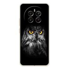 Чехлы с принтом СОВЫ для Realme 13 4G – Сова на чёрном