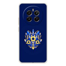 Чехлы для Realme 13 4G  Укр. Символика (AlphaPrint) (Цветочный Герб)