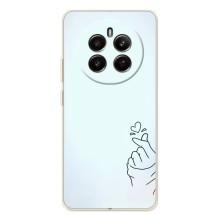 Чохол (Знак сердечка) для Realme 13 4G – Сердечко на блакитному