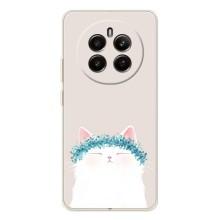 Чехол на тематику: Коты для Realme 13 4G – Белый котик