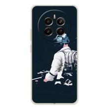 Силиконовый чехол с картинкой "Герой Pubg" на Realme 13 4G (В экиперовке)