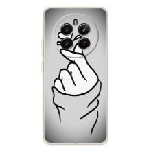 Чехол с принтом для Realme 13 4G (AlphaPrint - Знак сердечка)