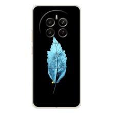Чохол з картинками на чорному фоні для Realme 13 4G – Листя