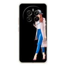Чехол с картинкой Модные Девчонки Realme 13 4G – Девушка со смартфоном
