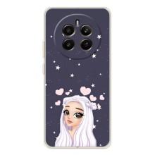 Чохол Стильні дівчата на Realme 13 4G – Дівчина та серця