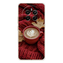 Чехол с уникальным дизайном «Осень с кофе» для Realme 13 4G – Кофе на пледе