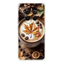 Чехол с уникальным дизайном «Осень с кофе» для Realme 13 4G – Пряный кофе