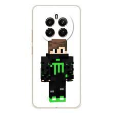 Чехлы для Realme 13 4G (Персонажи Майн Крафт) (Зеленый мальчик)