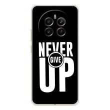 Силиконовый Чехол на Realme 13 4G с картинкой Nike (Never Give UP)