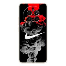 Силиконовый Чехол на Realme 13 4G с картинкой Nike (Nike дым)