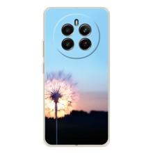 Силиконовый Чехол с одуванчиками на Realme 13 4G – Закат с одуванчиком
