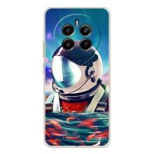 Силиконовый Чехол с принтом "Космонавты" на Realme 13 4G – Космонавт в воде