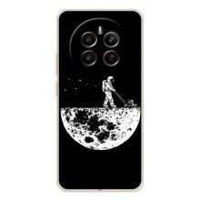 Силиконовый Чехол с принтом "Космонавты" на Realme 13 4G – Космонавт