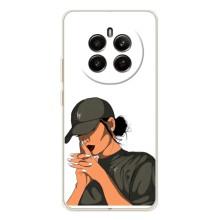 Силіконовый Чохол на Realme 13 4G з картинкой Модных девушек (У зеленому)