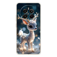 Яскравий чохол для Realme 13 4G з Зимові Оленята – Блискуче оленятко