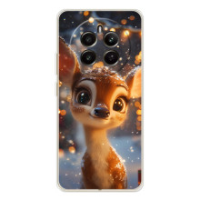 Яскравий чохол для Realme 13 4G з Зимові Оленята – Оленятко серед герлянд