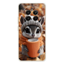 Печатный чехол «Зверята с кофе» для Realme 13 4G