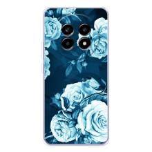 Чехлы (ART) Цветы на Realme 13 Pro Plus (VPrint) (Голубые Бутоны)