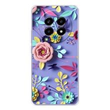 Чехлы с Цветами для Realme 13 Pro Plus (VPrint) (Цветочный дизайн)