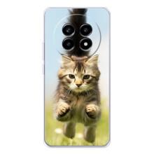 Чехлы с Котиками для Realme 13 Pro Plus (VPrint) (Прыжок кота)