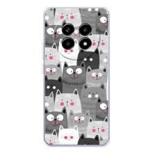 Чехлы с Котиками для Realme 13 Pro Plus (VPrint) (Рисованные котики)