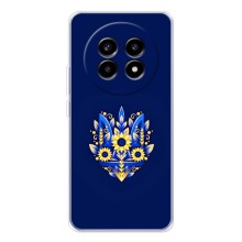 Чохли для Realme 13 Pro Plus Укр. Символіка (AlphaPrint) (Квітковий Герб)