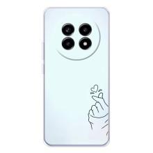 Чехлы (Знак сердечка) на Realme 13 Pro Plus – Сердце на голубом